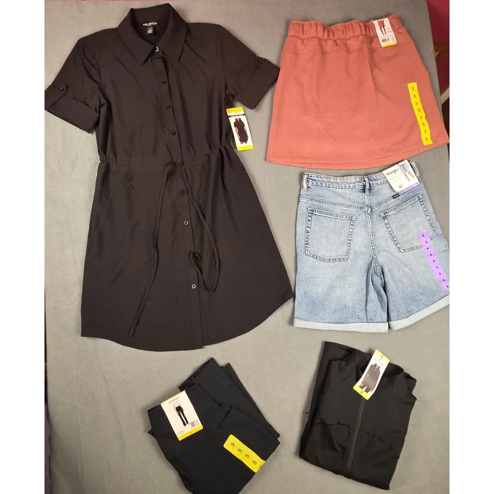Women's Clothing 6 Piece Bundle Size S/4 NWT Halston Jockey Mondetta Wrangler